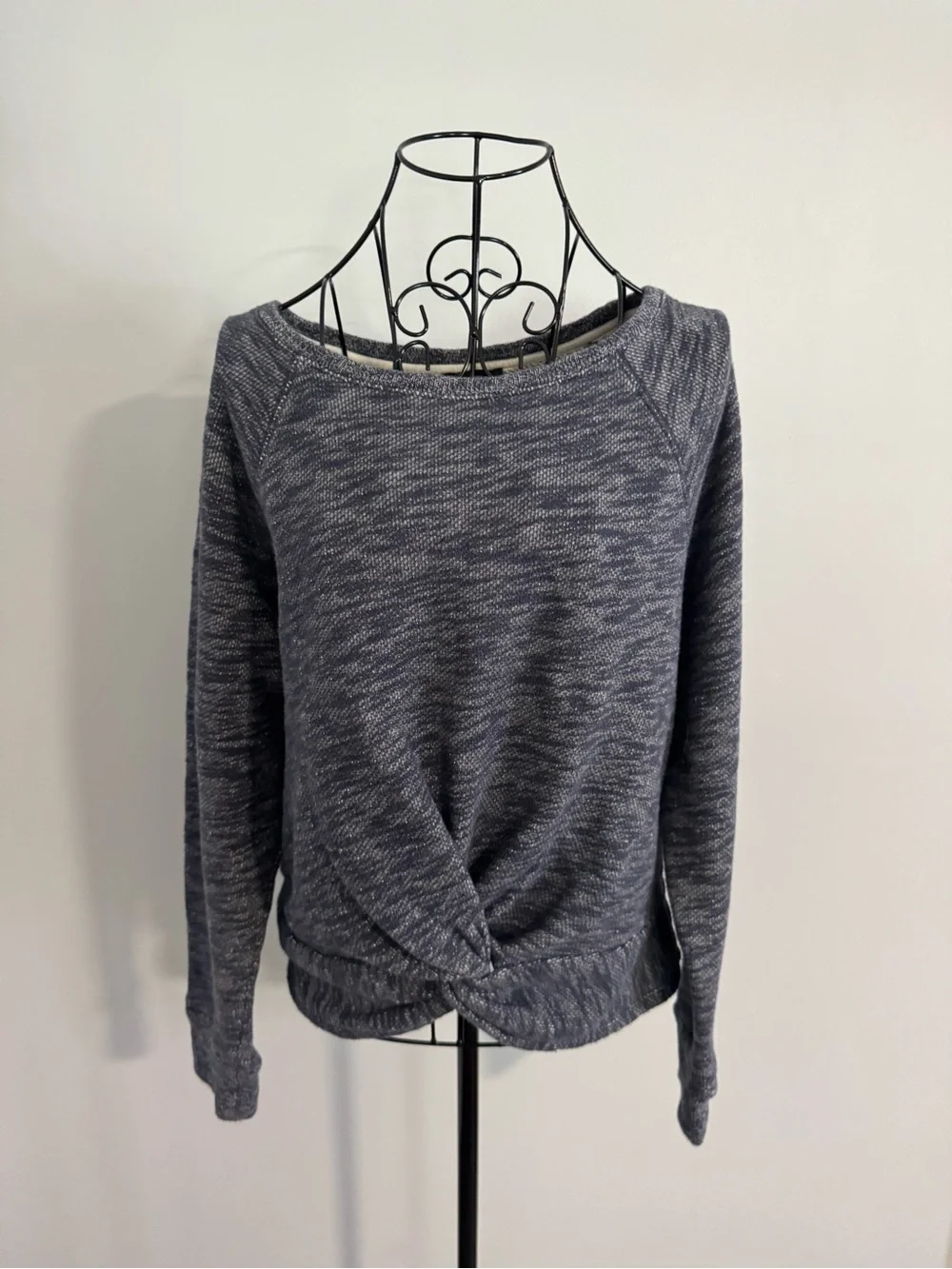 J. Crew Twisted Front Sweatshirt Top Size Small/Medium